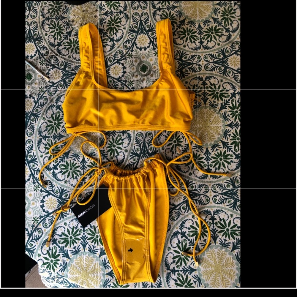 Fashion nova mustard yellow bikini